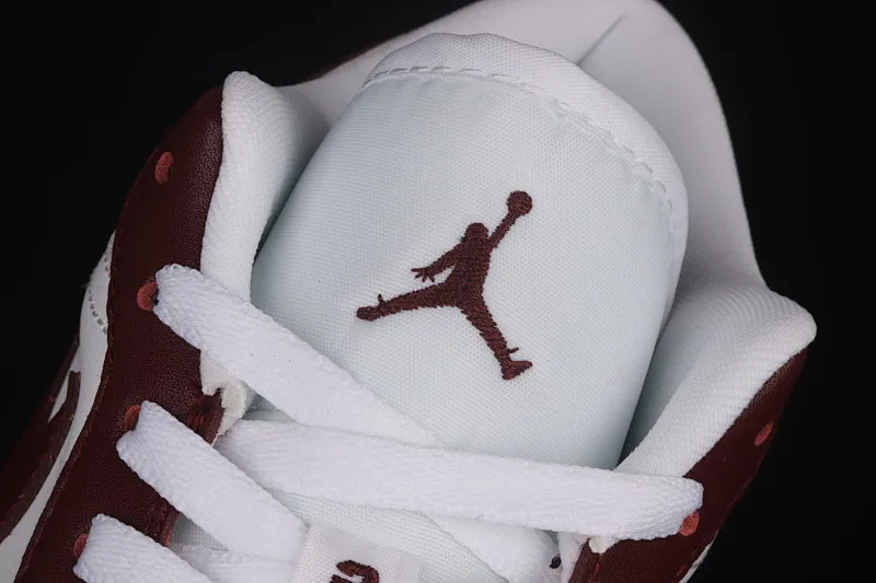 All categories Air Jordan Jordan series basketball shoes Air Jordan 1 Low Air Jordan 1 Low AJ1 Joe 1 wine red and white low-top basketball shoes DC0774-116